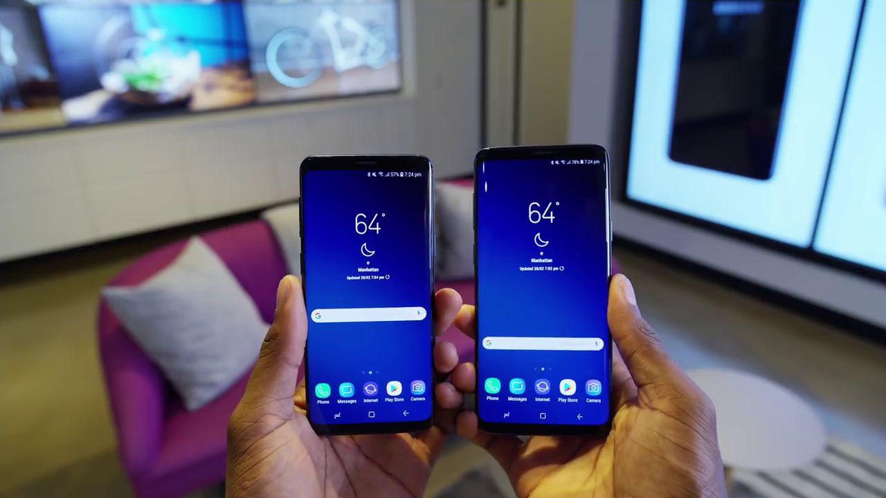 S9 and S9 Plus front
